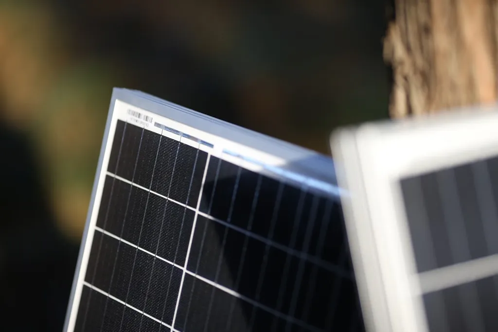 Solar panel close-up