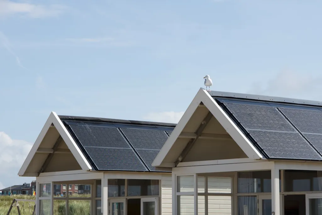 House roof suitable for solar panel installation