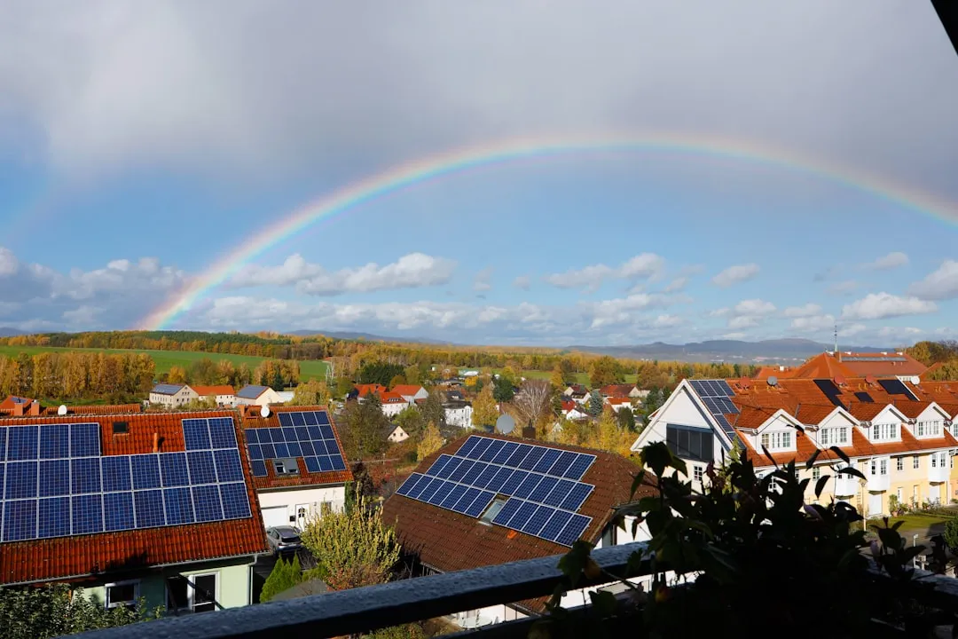 Solar panel array on rooftop for system upgrade